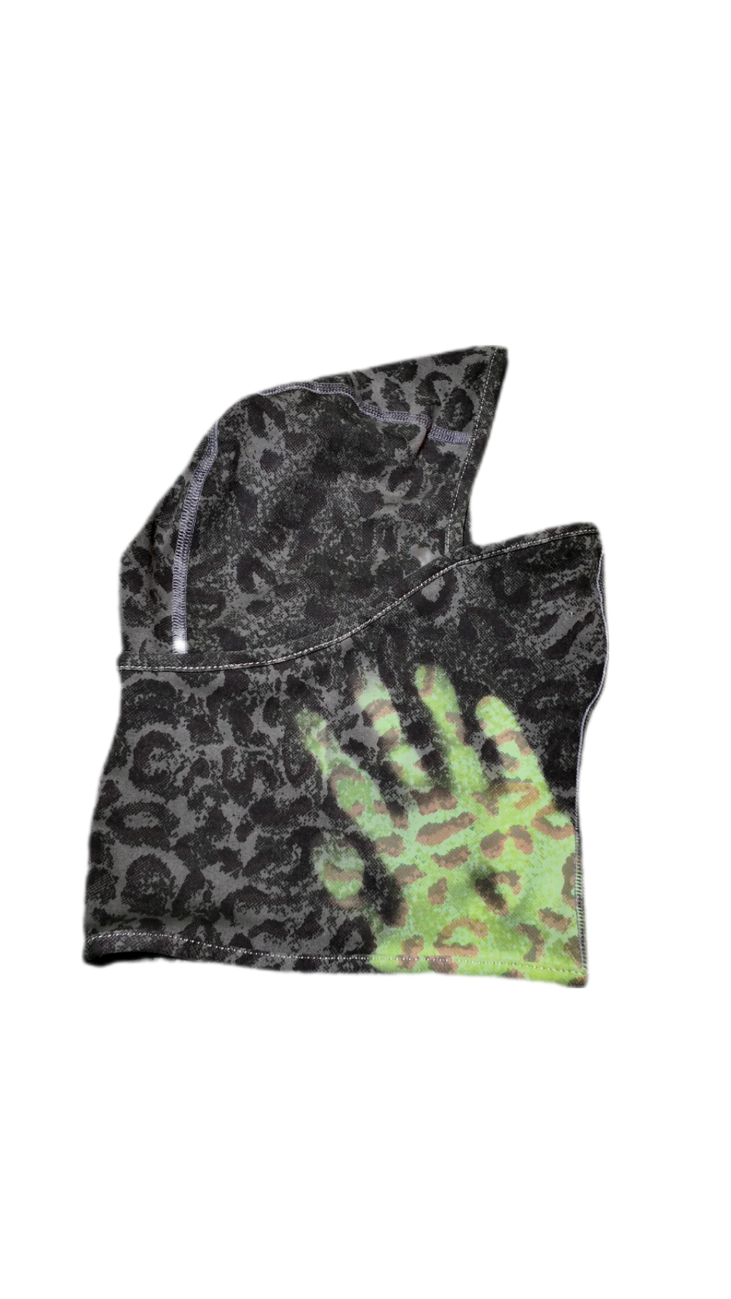 Heat reactive ski mask green