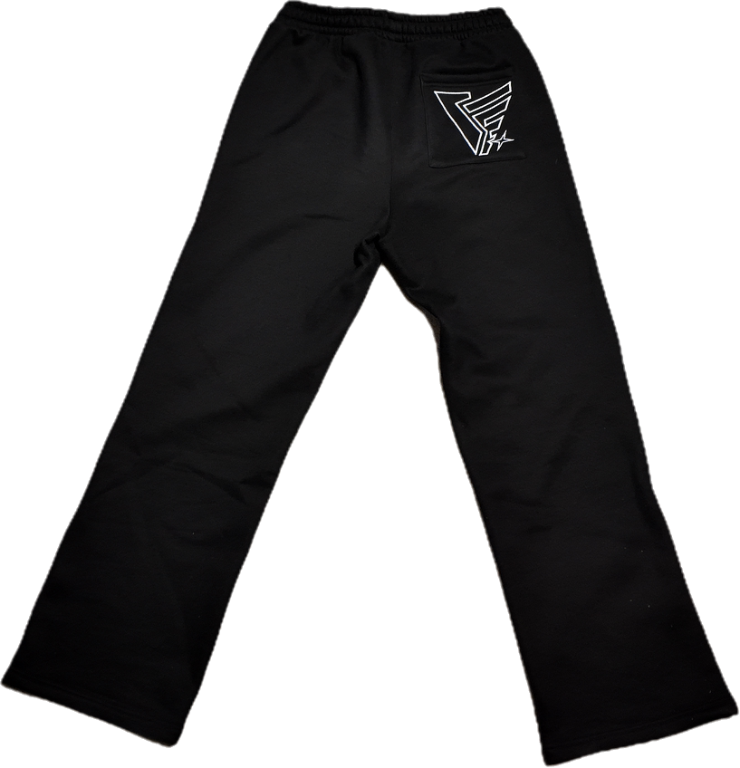 Open leg Jogger Black